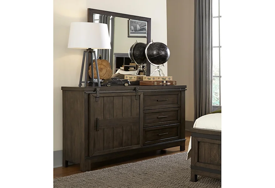 Thornwood Hills Dresser and Mirror by Liberty Furniture at Esprit Decor Home Furnishings